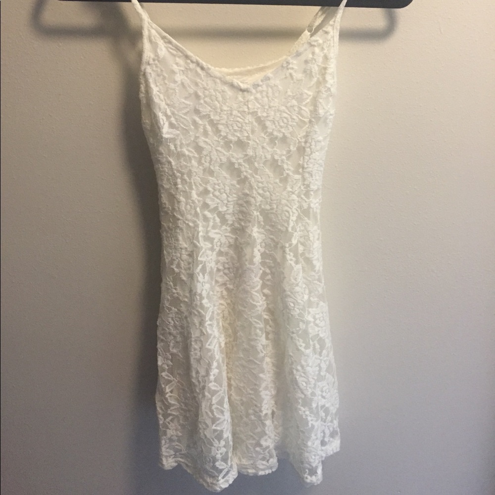 American Eagle White Lace Dress